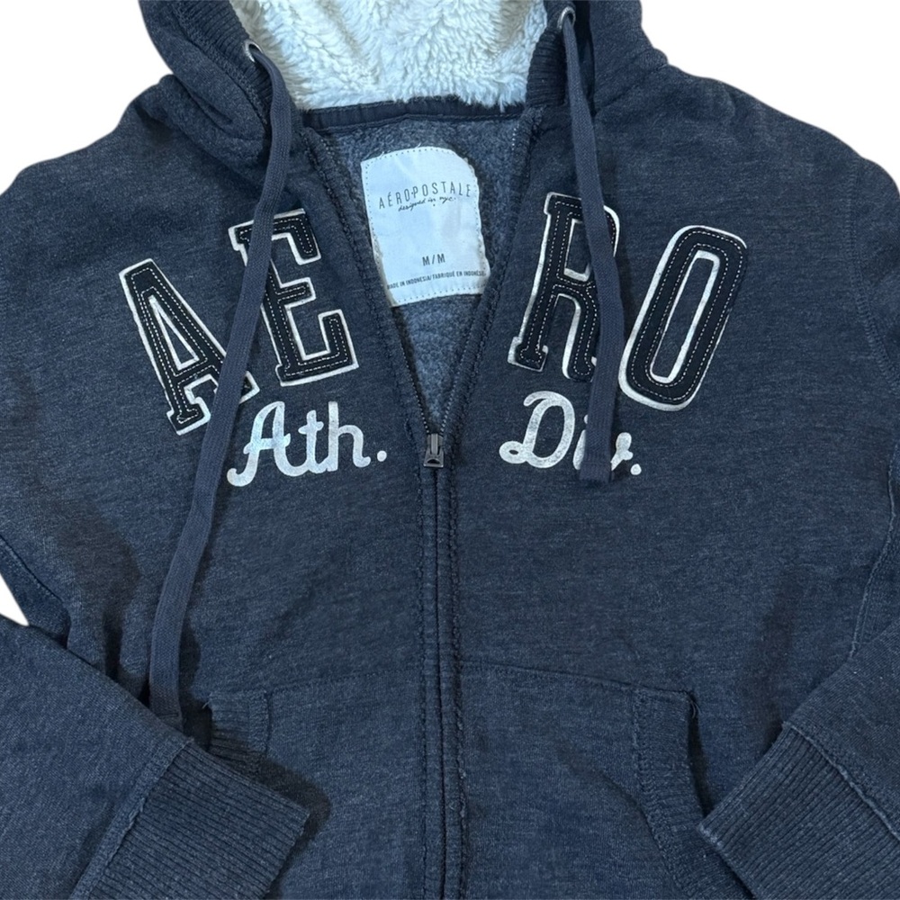 Aeropostale vintage Dark Gray Zip-Up Hoodie